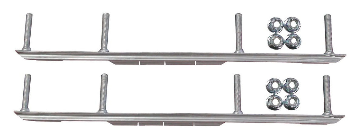 Yellow Razor Snowmobile Skis with 4.5" Shaper Bars Complete Kit S1500