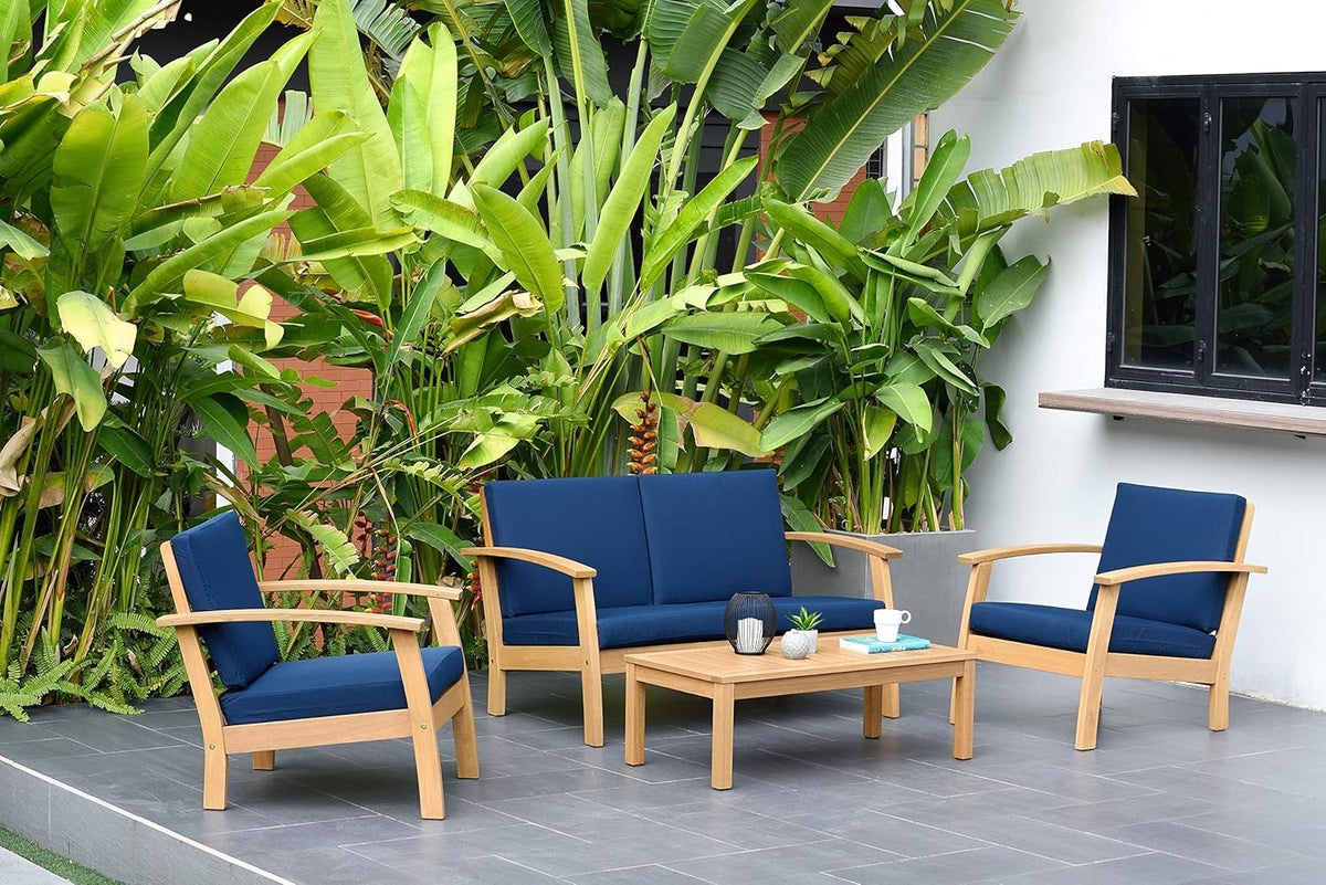 Blue 4-Piece Eucalyptus Conversation Set C404