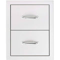 15-Inch Stainless Steel Masonry Double Access Drawer C246