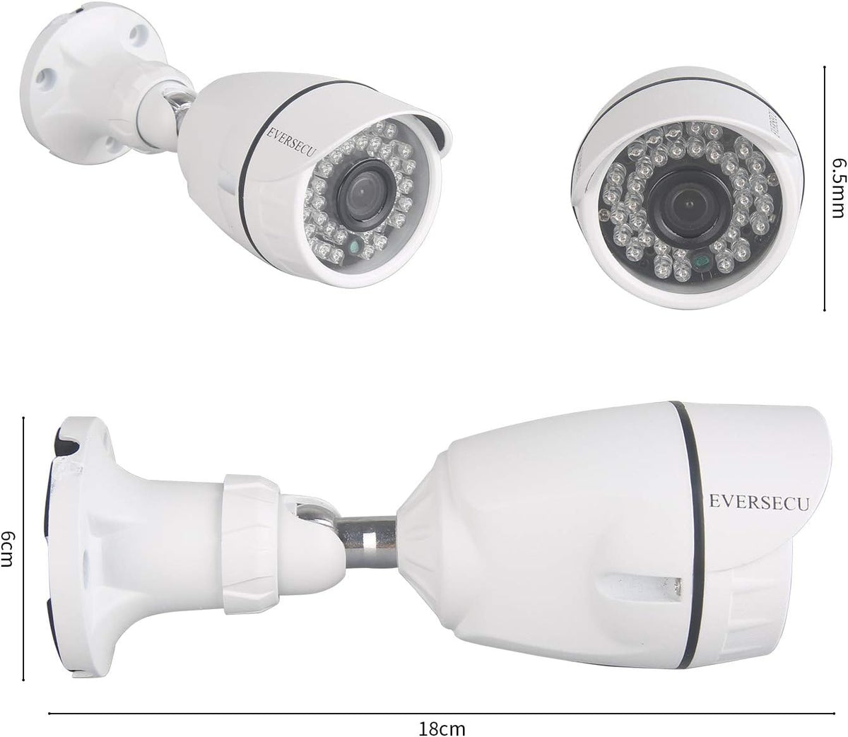 4 Channel 1080P DVR Security Camera System with 4 Weatherproof Cameras K652303