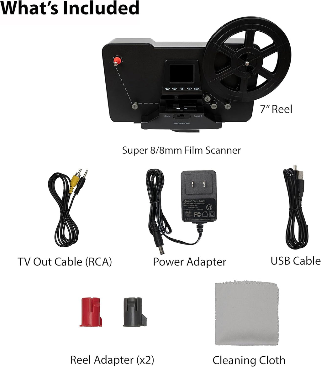 Super 8/8mm Film Scanner with 2.3 Screen C873736