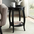 Black End Table with Storage F165