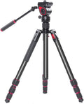 Aluminum Camera Video Tripod with Fluid Head E4111