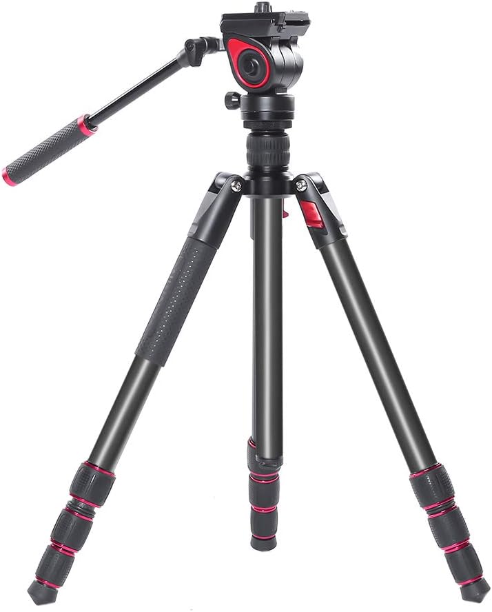 Aluminum Camera Video Tripod with Fluid Head E4111