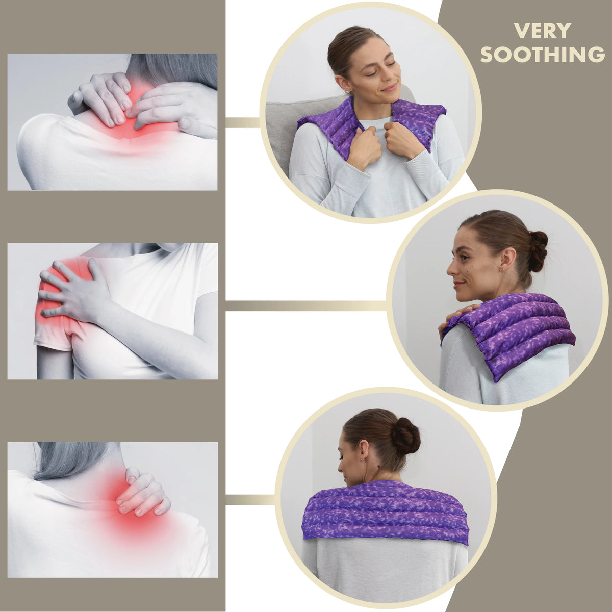 Neck & Shoulder Wrap Herbal Hot & Cold Therapy Pack B780828