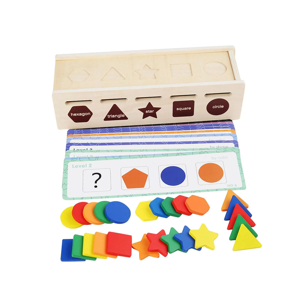 Montessori Geometric Matching Blocks Activity Toy H88792