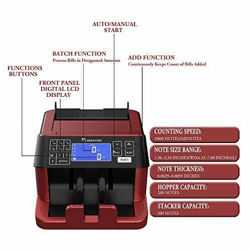 Cash Counter with Counterfeit Bill Detection V7656
