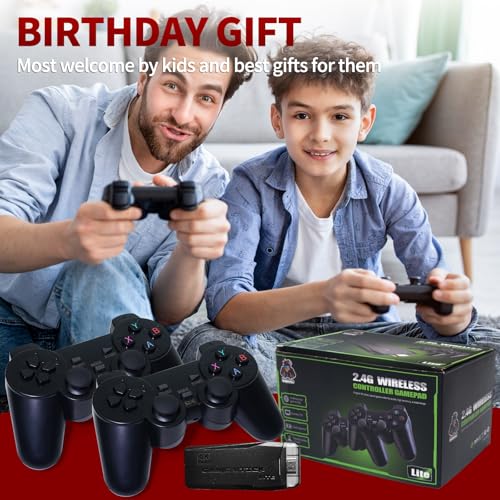Wireless Retro Game Console with 20,000+ Games and 2.4GHz Wireless Controller K79991