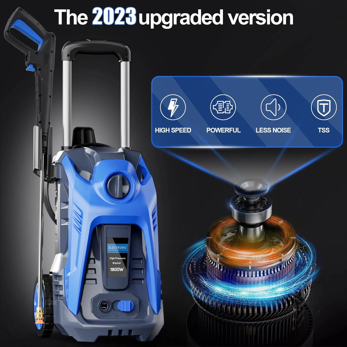 3500 PSI 2.5 GPM Electric Pressure Washer with Foam Cannon G308611