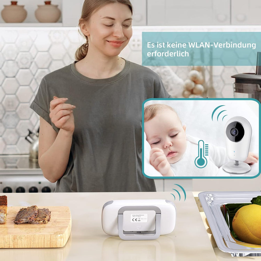 Baby Monitor with Camera and Audio, No WiFi, Night Vision U9139