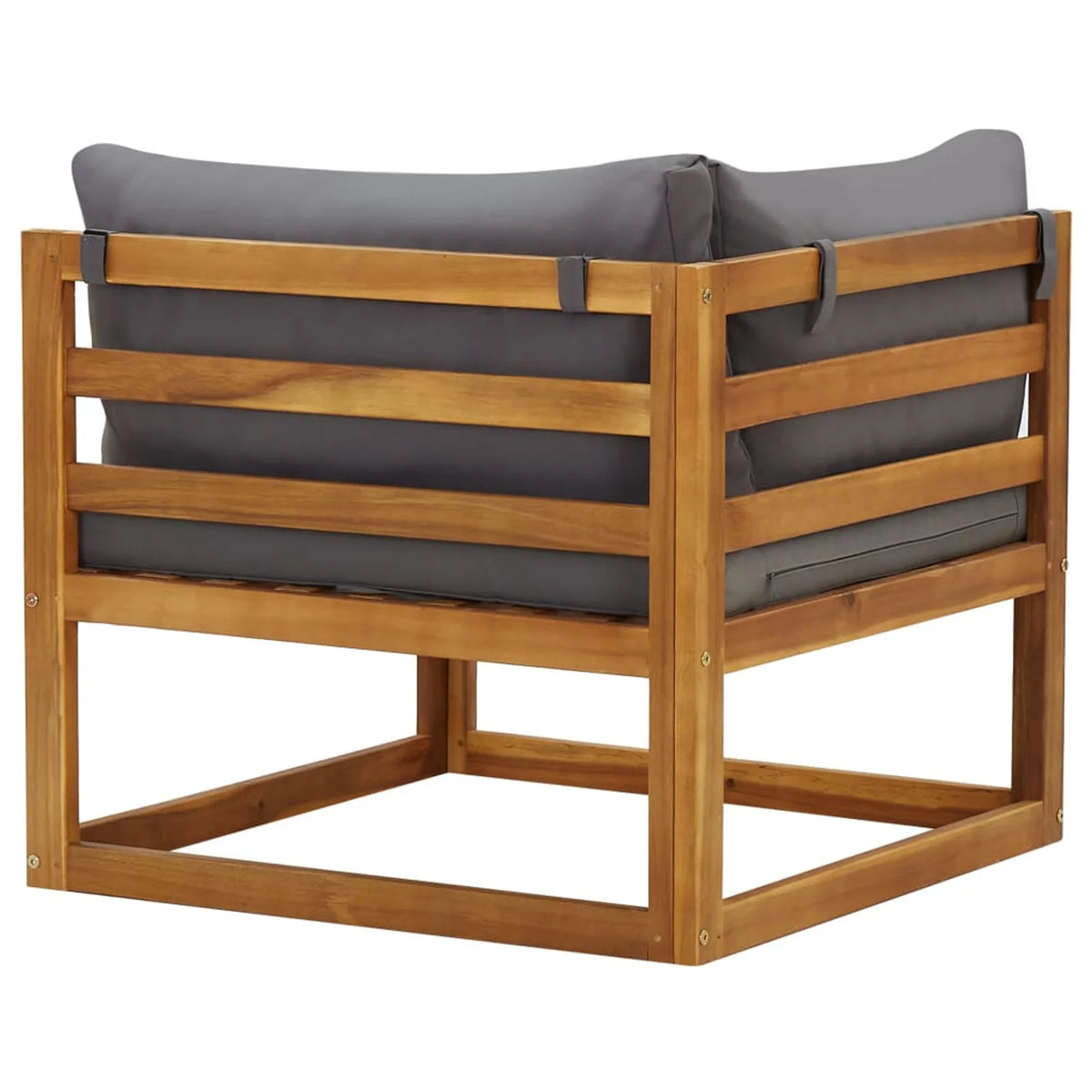 2 Piece Acacia Wood Sectional Corner Sofa Set K910