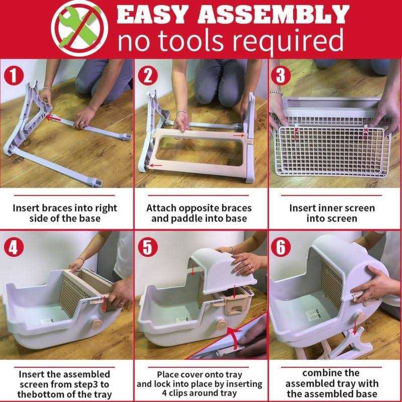 Semi-Automatic Cat Litter Box R8475