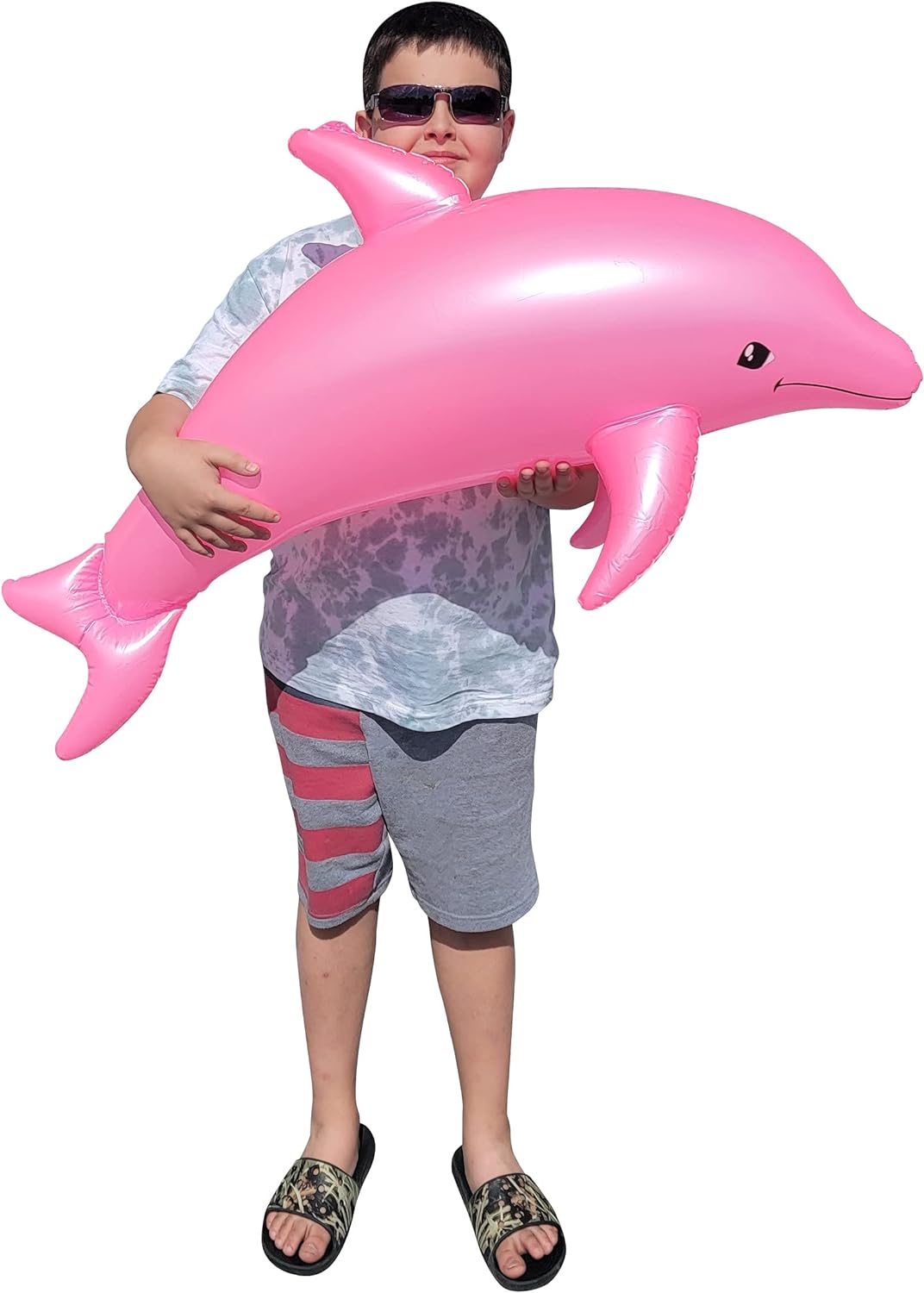 2 Pack Pink 40" Pearlized Inflatable Pool Toy M115659