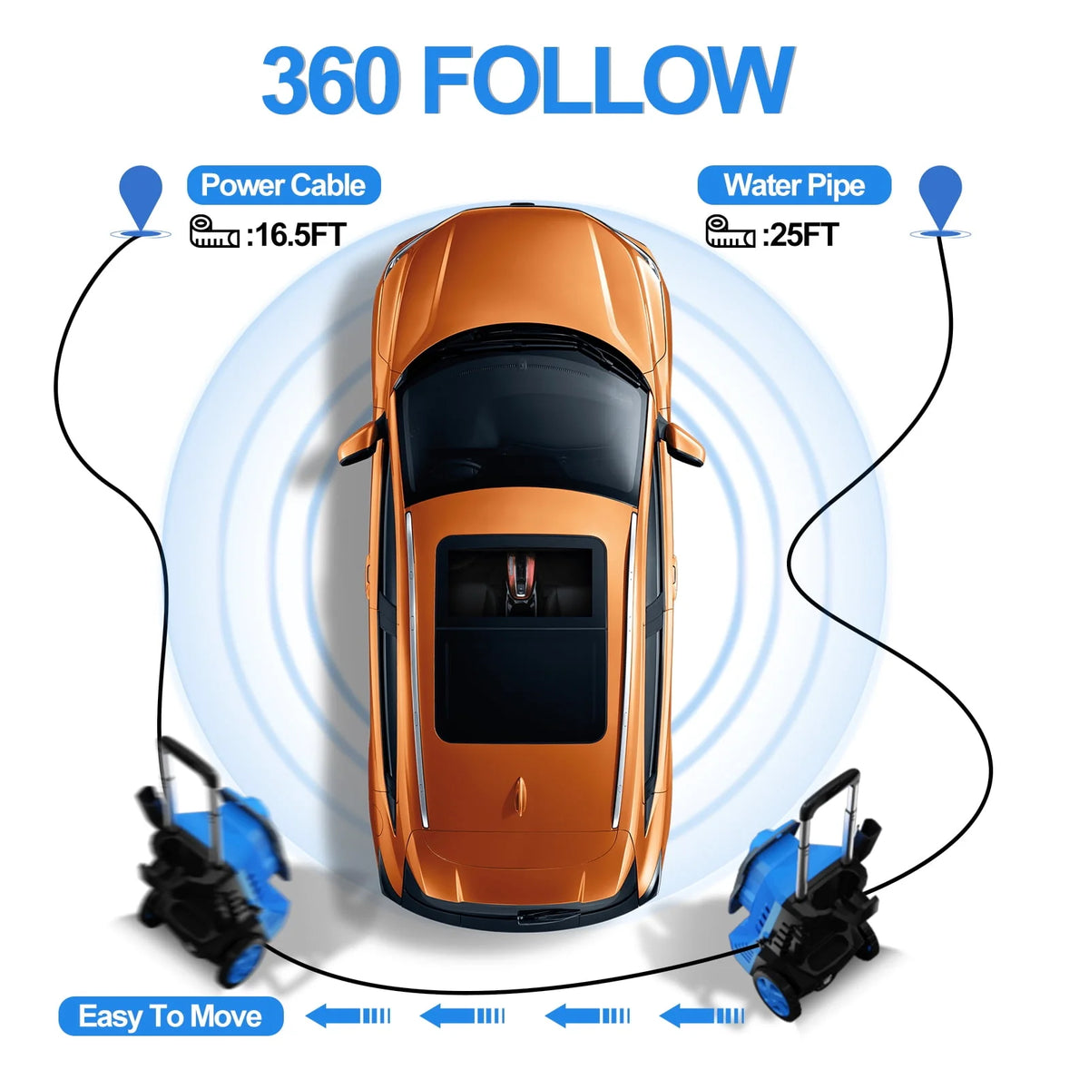 3500 PSI 2.5 GPM Electric Pressure Washer with Foam Cannon G308611