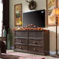 6 Drawer Wood Dresser S66391