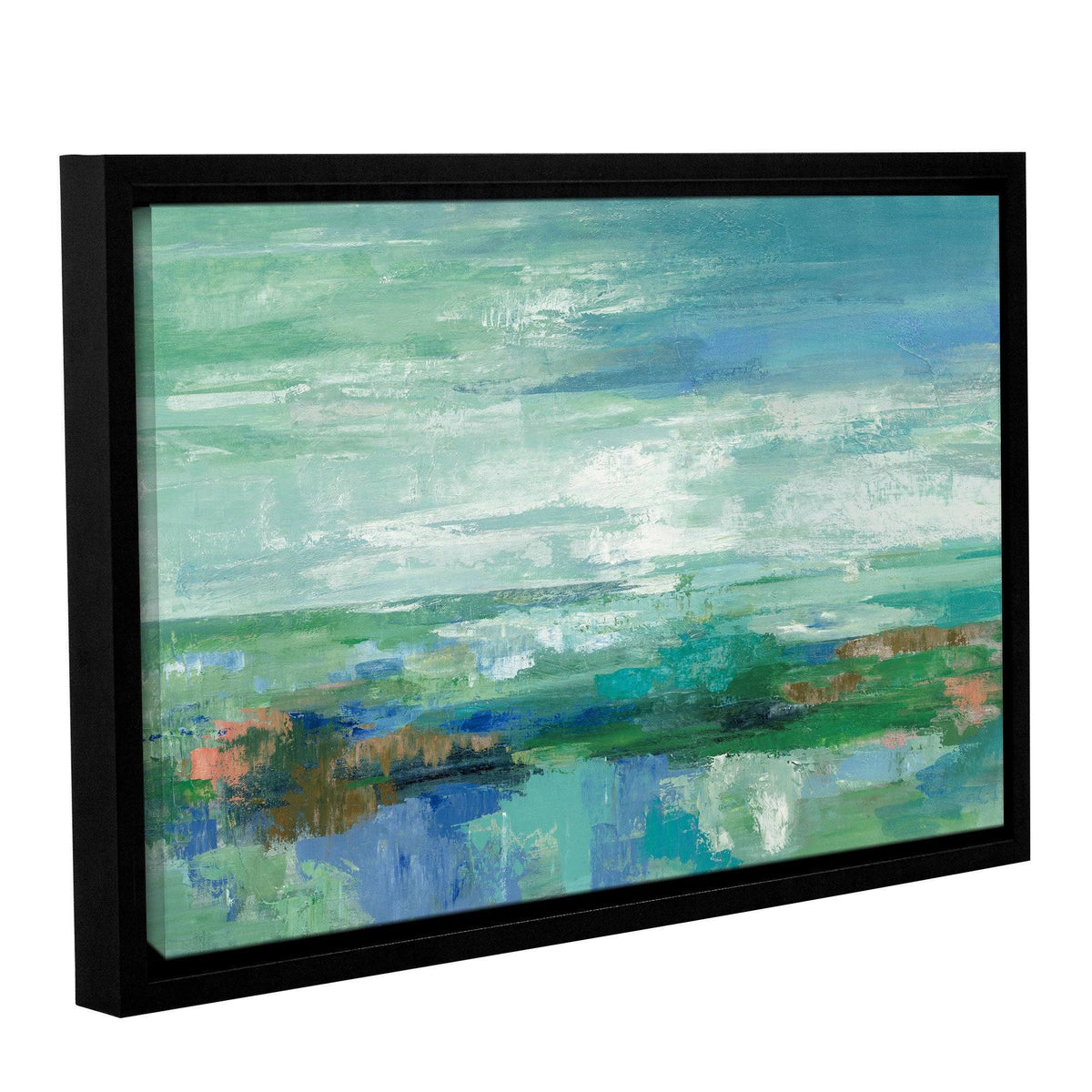 Emerald Bay Floater-framed Canvas E123