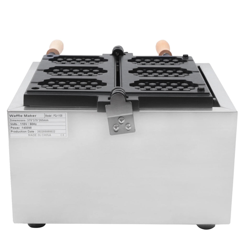 3 Slice Stainless Steel Non-stick Double Head Waffle Maker O598875