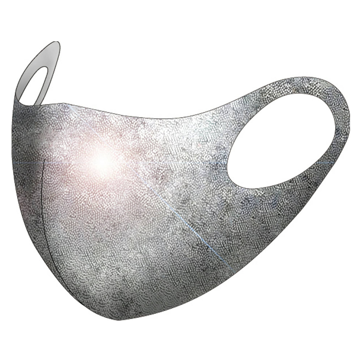 Metallic Silver 10-Pack Reusable Face Mask N5203