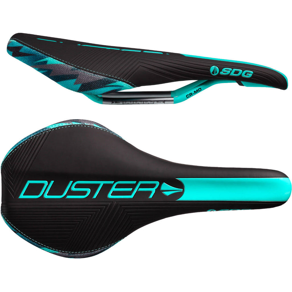 Black / Teal Cro-Mo Rail Saddle I97337