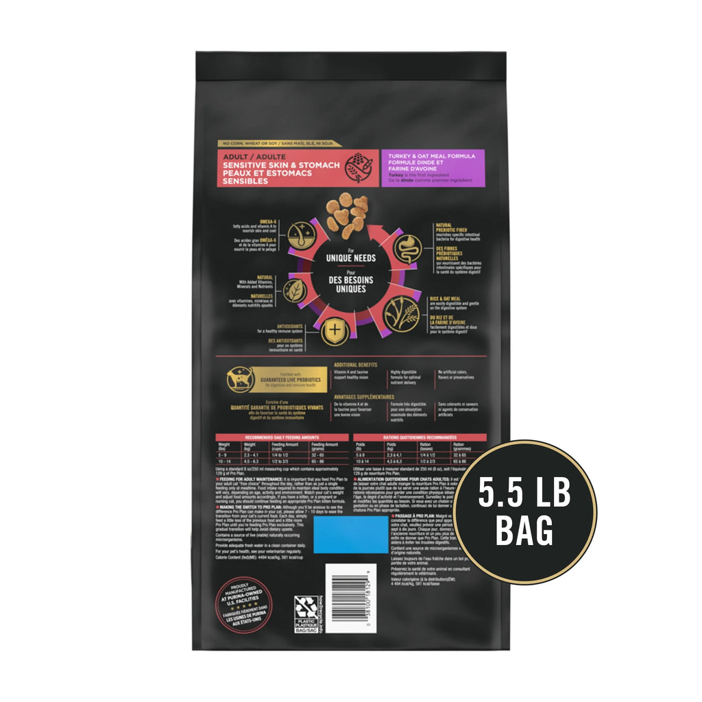 Sensitive Skin & Stomach Dry Cat Food P7449