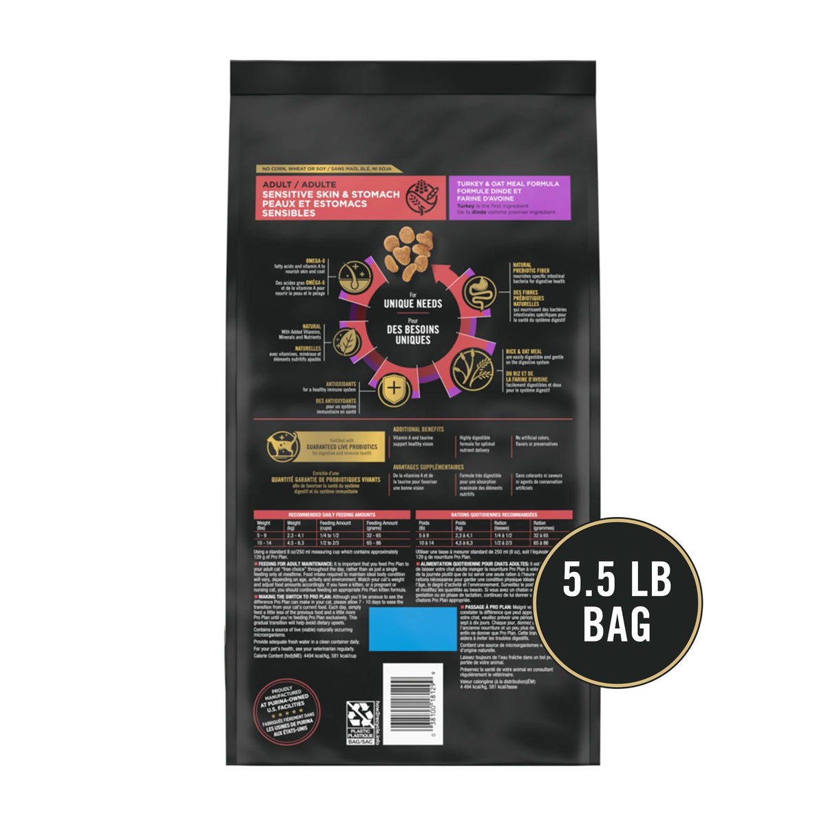 Sensitive Skin & Stomach Dry Cat Food P7449