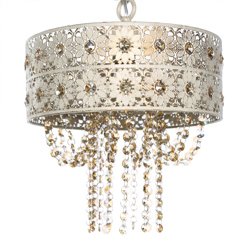 Crystal and Metal Hanging Lamp X9759