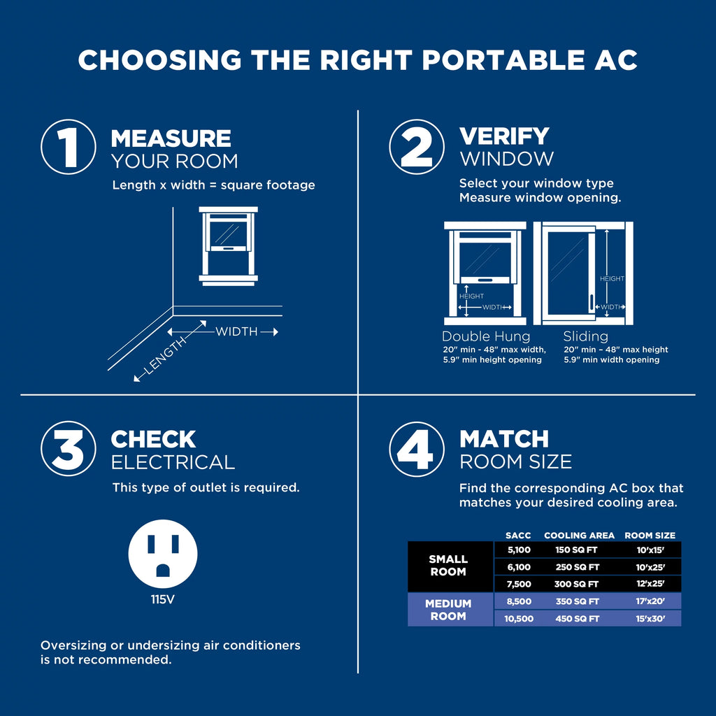 6,100 BTU Portable Air Conditioner with Remote W388123