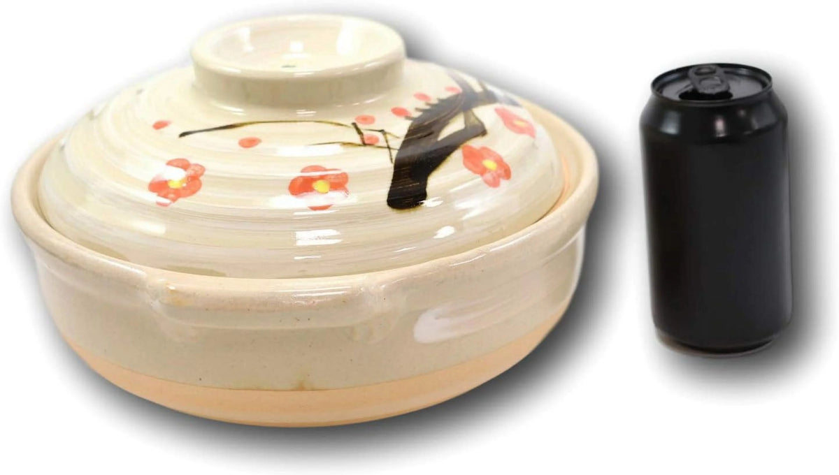 Japanese Donabe Stoneware Casserole with Lid 90 OZ D35490