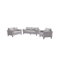 Linen Fabric Sofa Loveseat Chair Set J397384