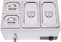 850W Stainless Steel 4-Pan Commercial Food Warmer R910910