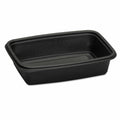 32 oz Black Plastic Microwave-Safe Containers Y66601