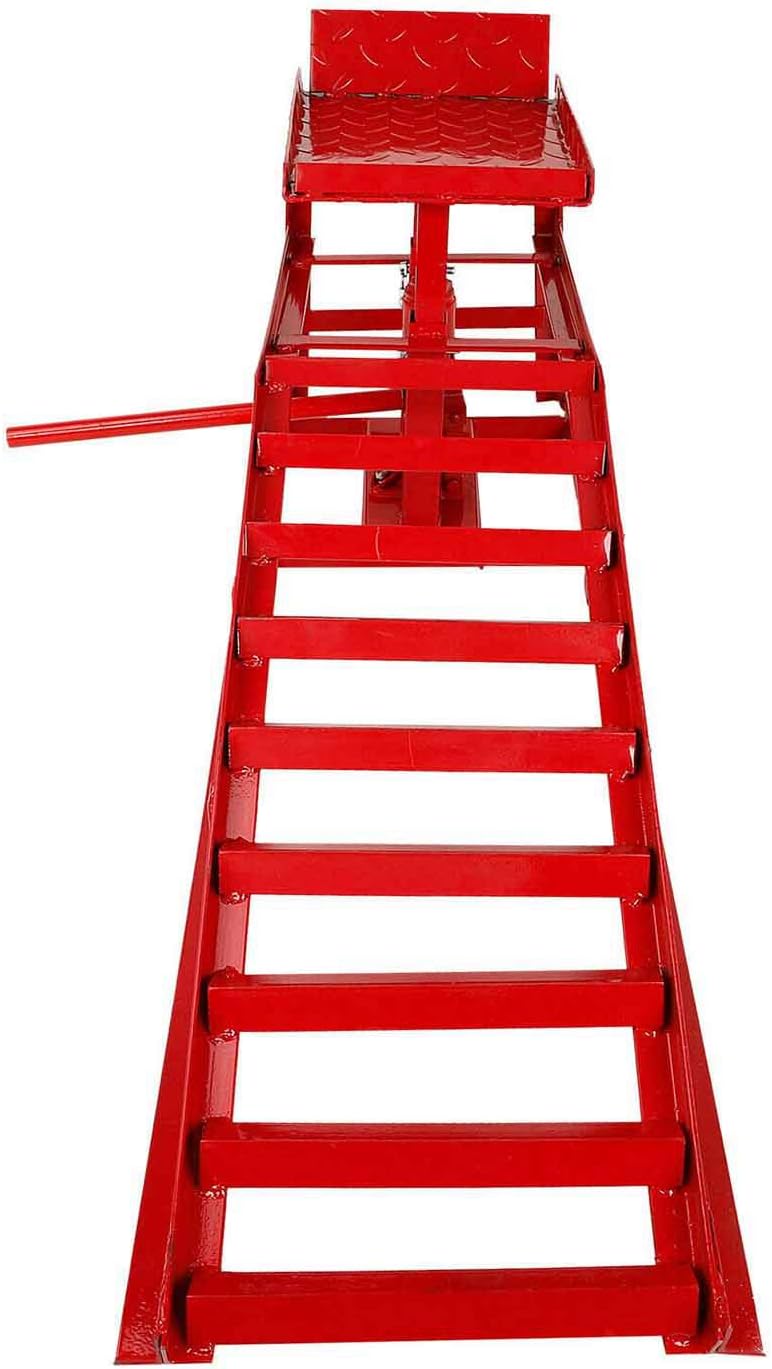 Red Hydraulic Car Lift Ramps R636