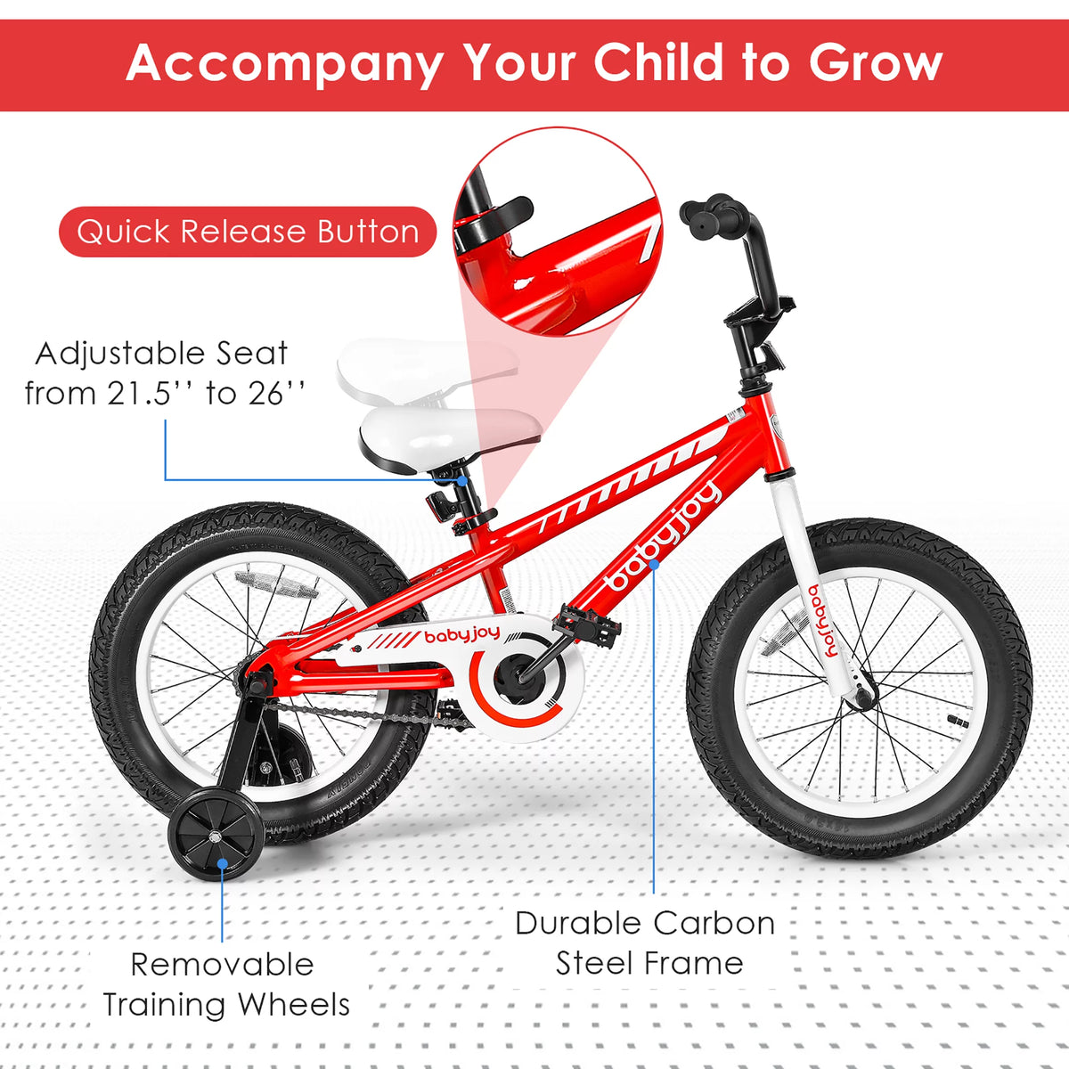 16'' Kids Bike with Training Wheels I8910