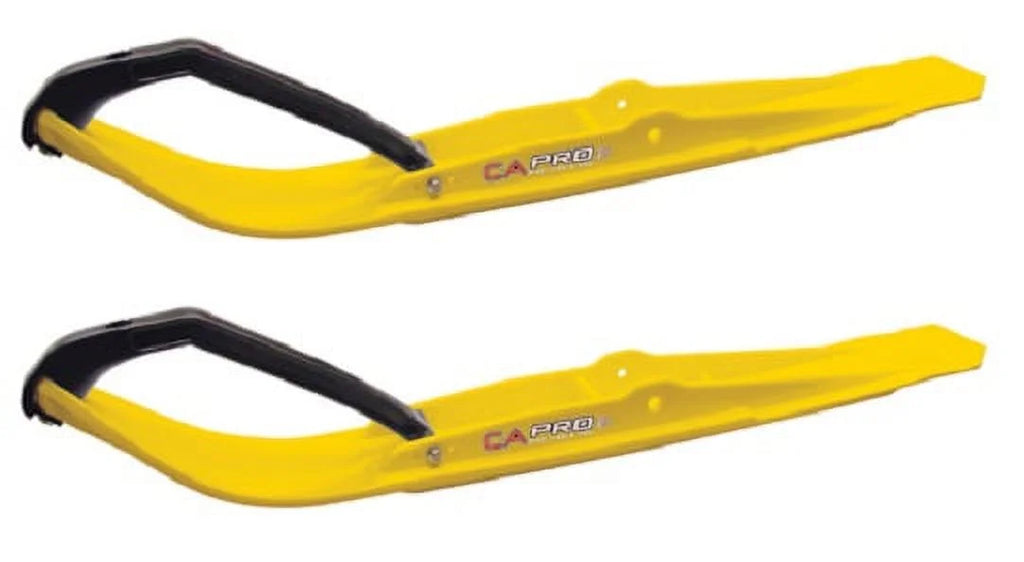 Yellow Razor Snowmobile Skis with 4.5" Shaper Bars Complete Kit S1500
