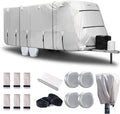 27-30' Windproof Anti-UV Camper Cover with Jack Cover and 4 Tire Covers X296315
