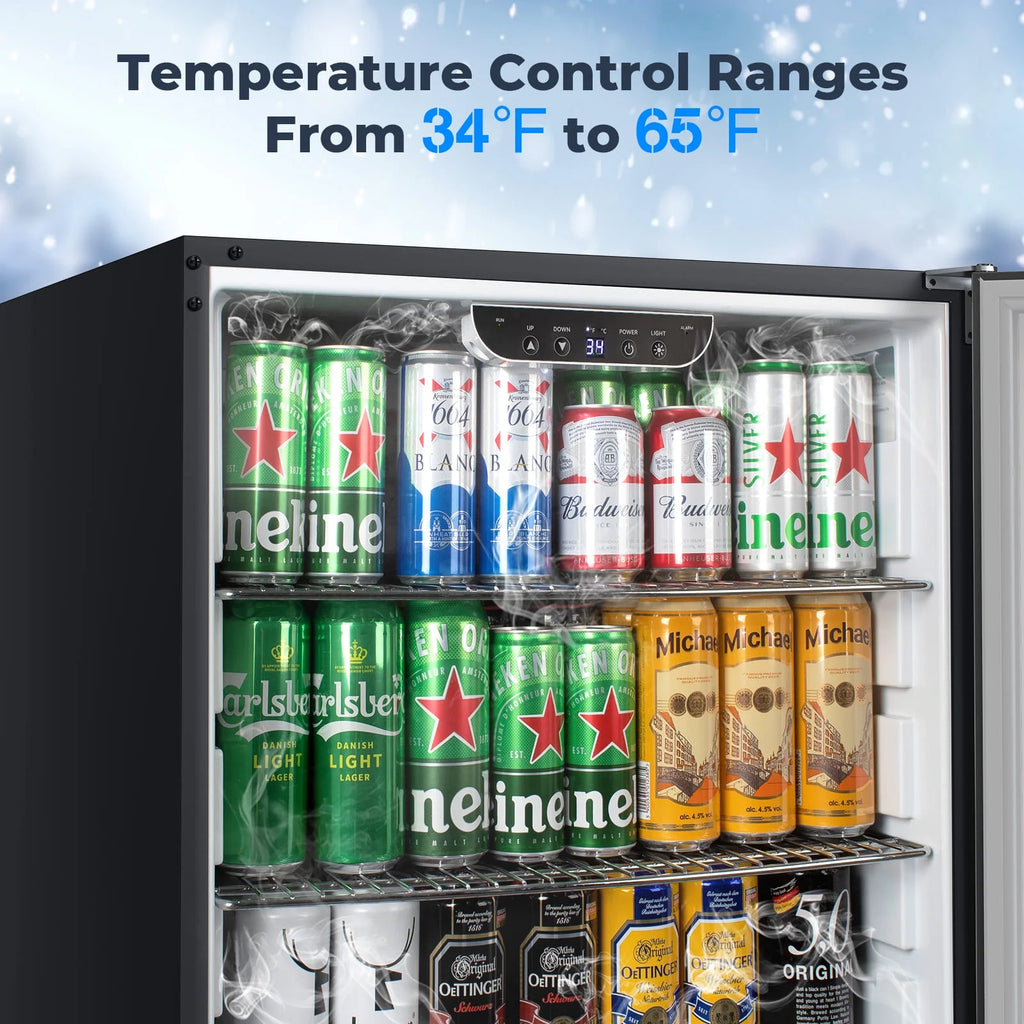 24" 5.4 Cu.Ft. Built-in Stainless Steel Beverage Fridge R92211