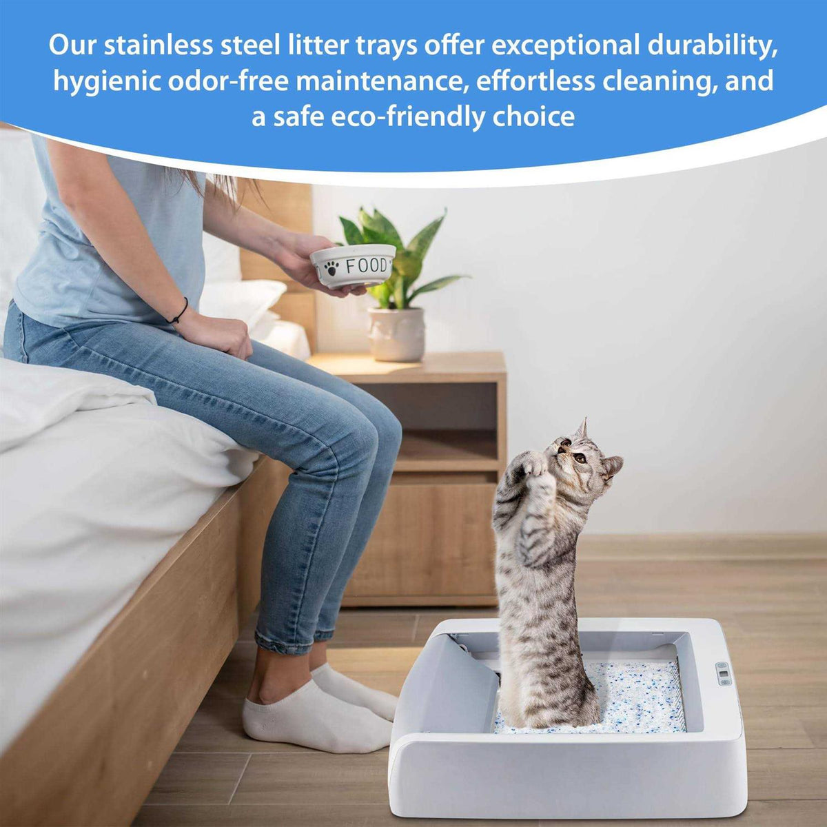 Stainless Steel Reusable Litter Tray S583150