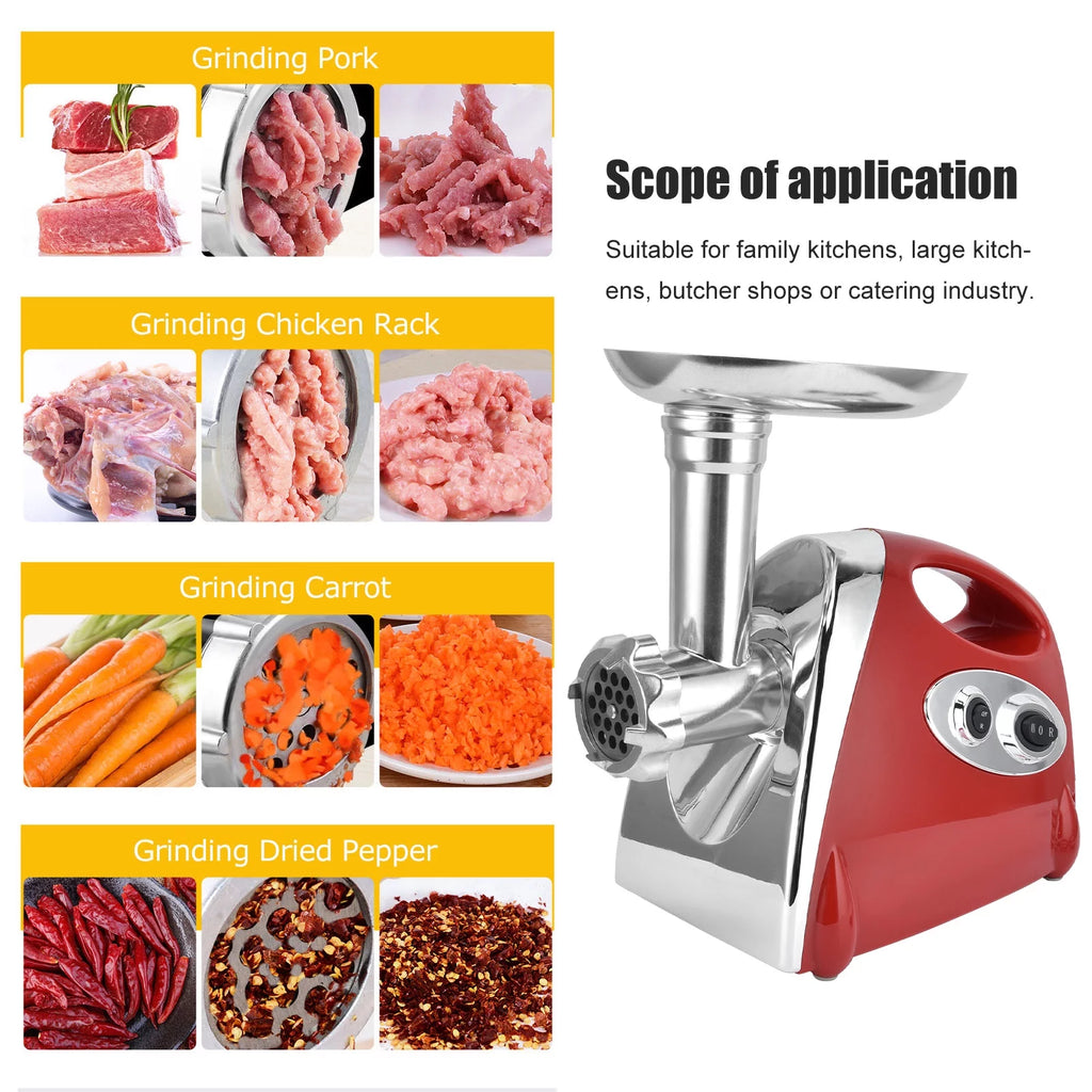 2800W Stainless Steel Electric Meat Grinder and Sausage Stuffer A545409