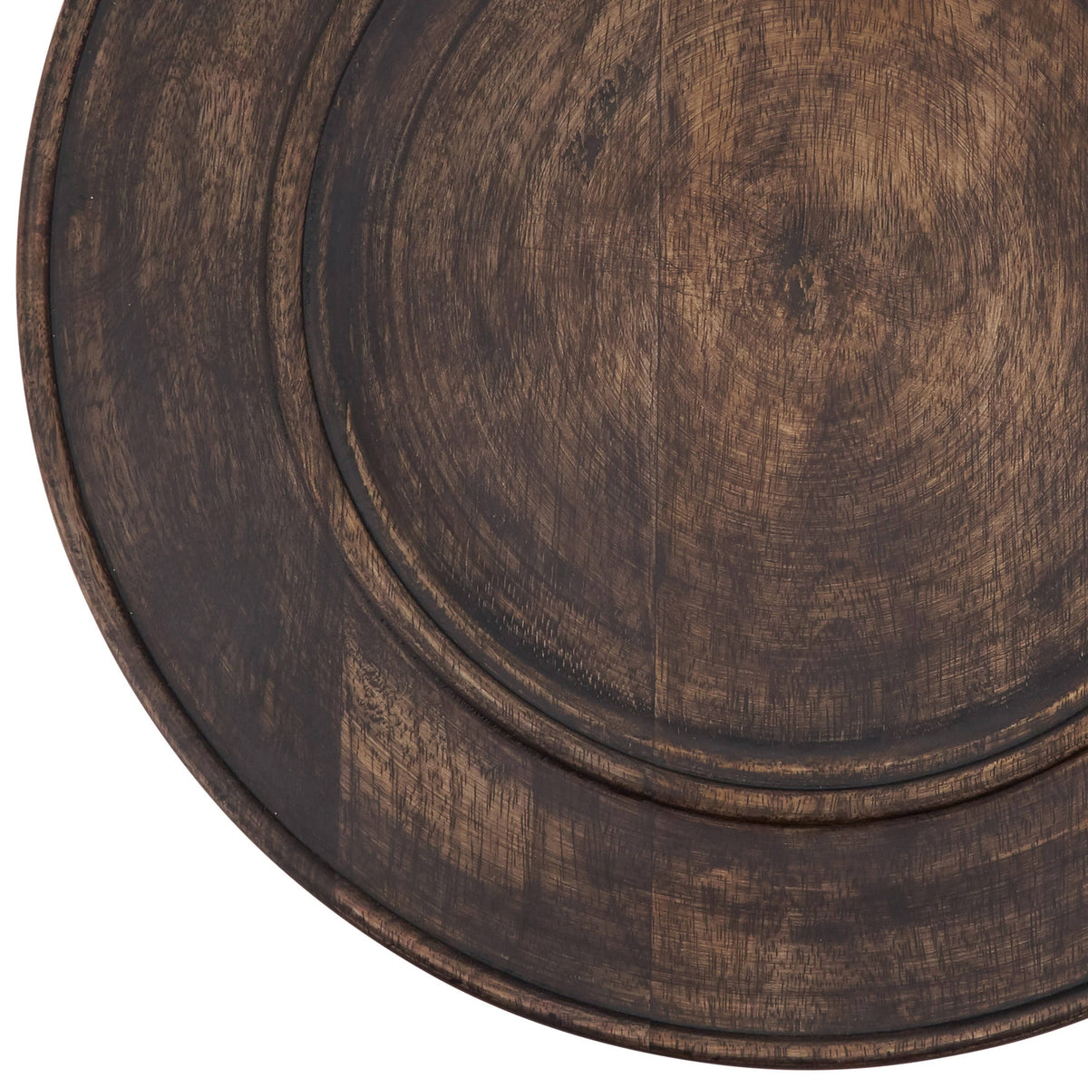 Charger Plates with Dark Wood Design - Set of 4 N94804