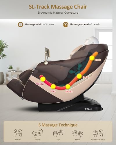 Beige Full Body Zero Gravity Shiatsu Massage Chair K667023
