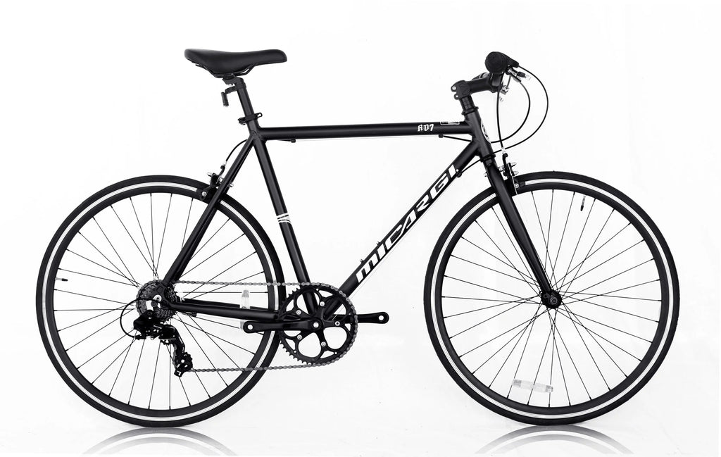 White 53 cm Aluminum 700C Road Bike Y486447