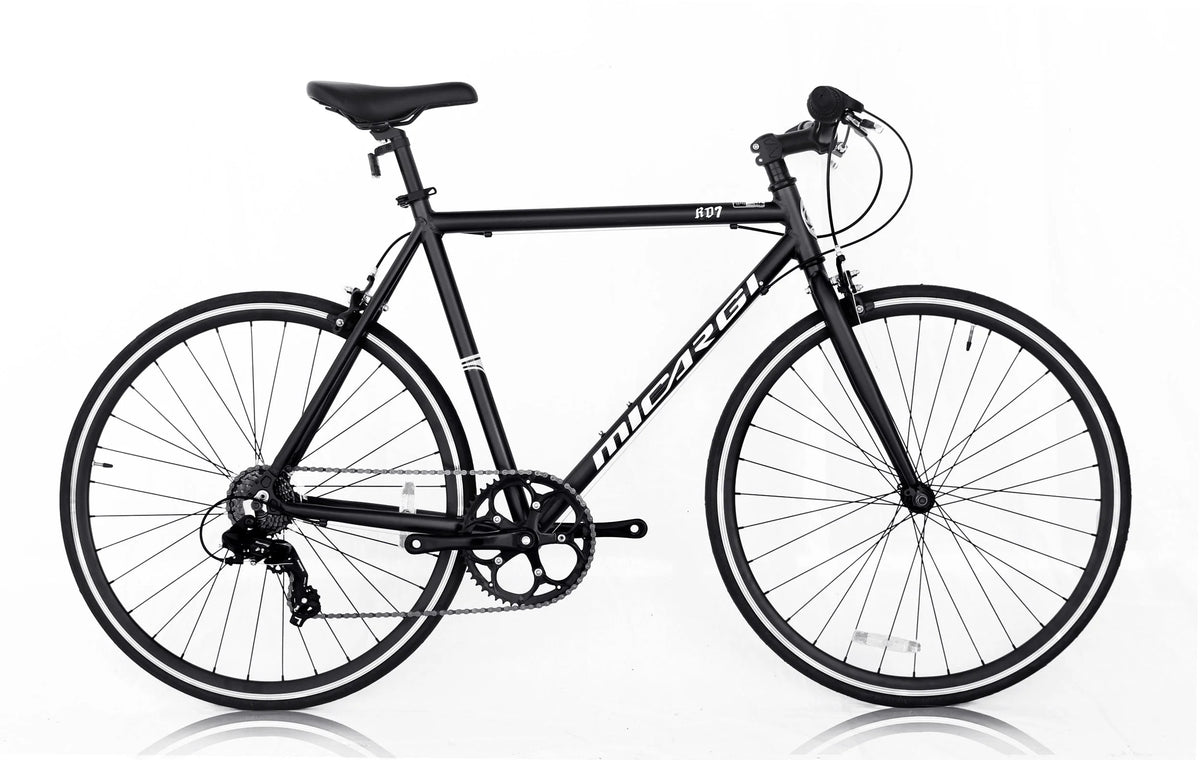 White 53 cm Aluminum 700C Road Bike Y486447