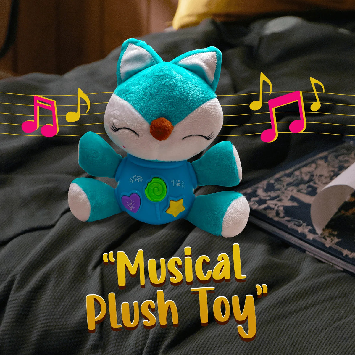 Fox Musical Stuffed Animal Baby Toy X3103