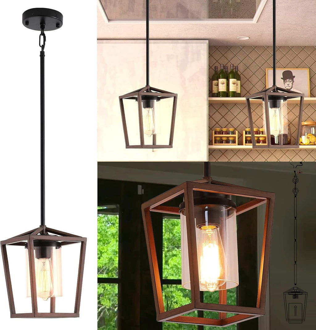 4-Light Pendant Lighting Adjustable Height Ceiling Light I313977