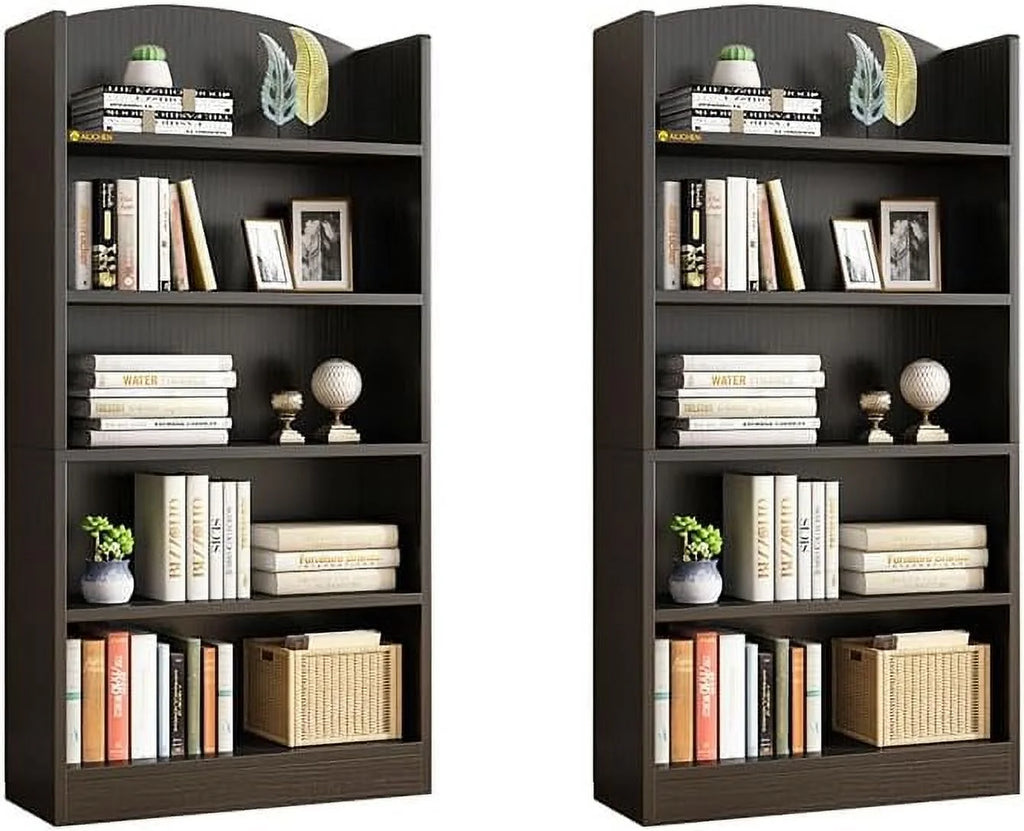 Wood 5 Tier Bookshelf B7048