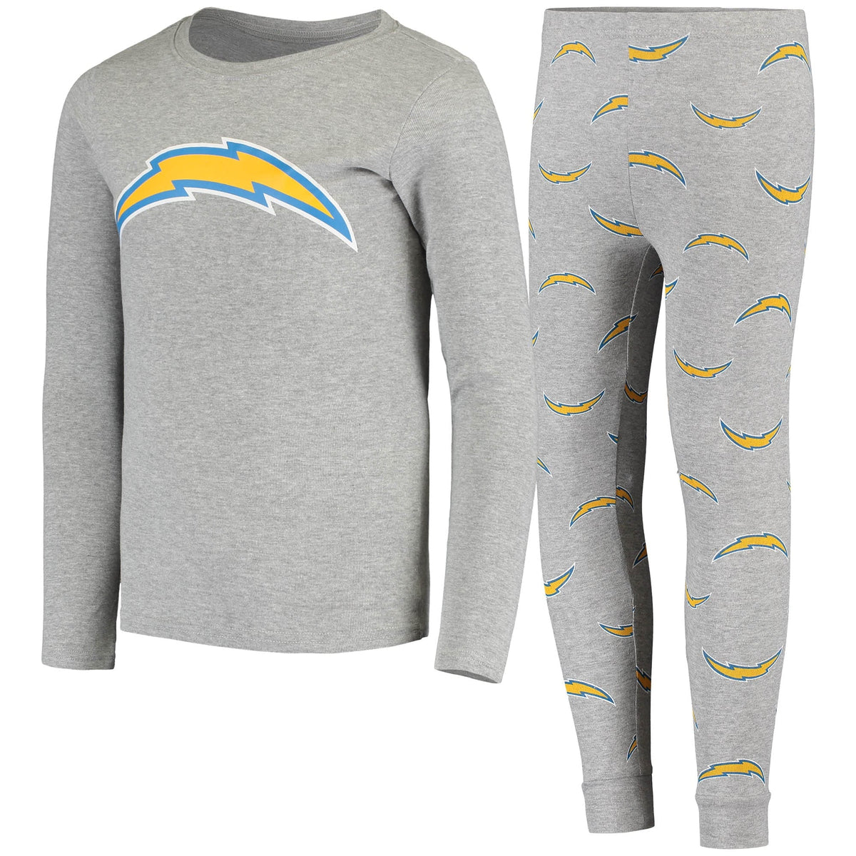 Gray Long Sleeve T-Shirt & Pants Sleep Set M2266