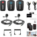Wireless Lavalier Microphone for Camera DSLR Android iOS Phone Video P4302