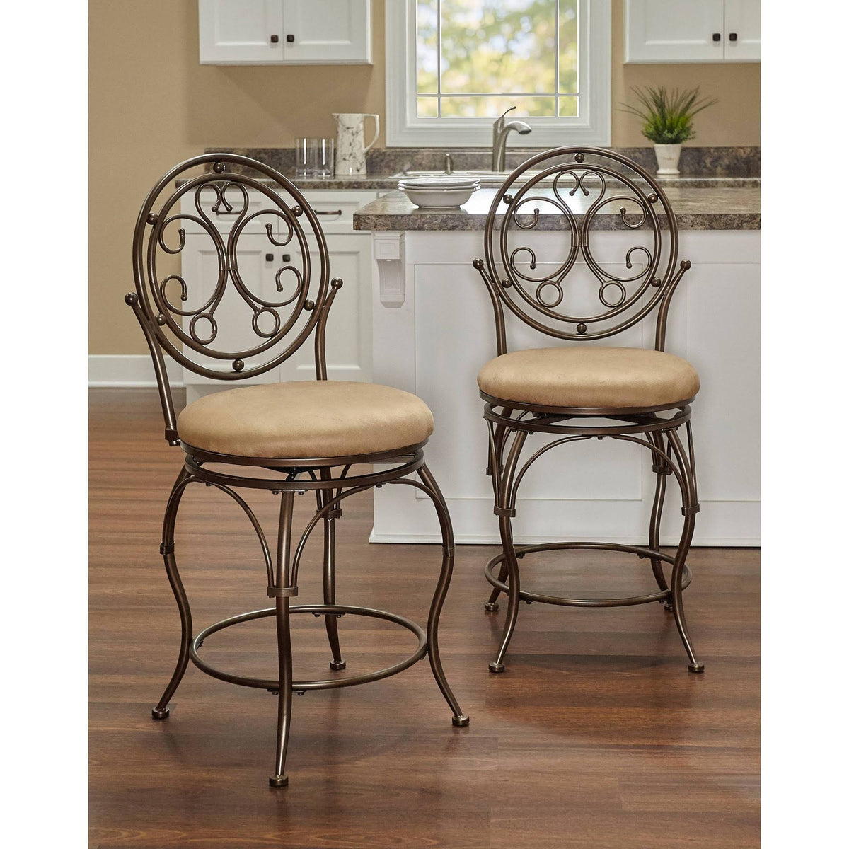 Bronze Counter Height Barstool V77314
