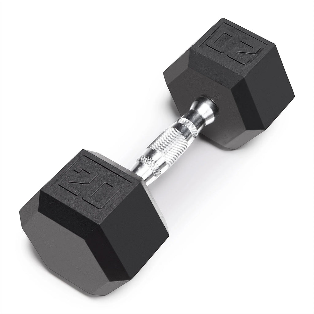 5 lb Rubber Hex Dumbbells T690
