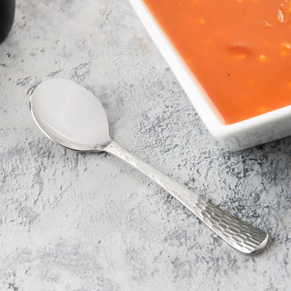 18/0 Stainless Steel Bouillon Spoon - 36/Case G73217